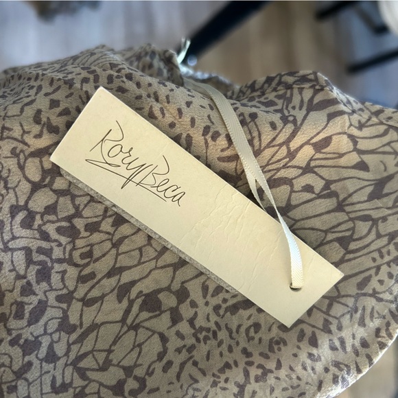 Rory Beca Floral Chiffon Flounce Tank Top with Drawstring Waist Tie - Picture 5 of 5